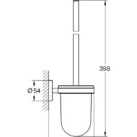 Ершик для унитаза Grohe Essentials 40374001 (хром) - Превью изображения №2 — Интернет-магазин samo.by