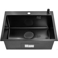 Кухонная мойка Roxen Snake 560220-60-BS PVD графит/текстурная поверхность (с коландером и дозатором) - Превью изображения №10 — Интернет-магазин samo.by
