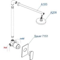 Комплект смесителей Wasserkraft A71183 - Превью изображения №3 — Интернет-магазин samo.by
