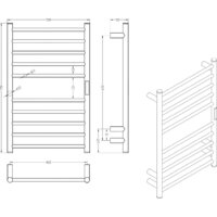 Полотенцесушитель Roxen Caspia 11070-5079BG - Превью изображения №10 — Интернет-магазин samo.by