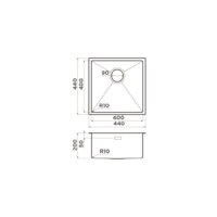 Кухонная мойка Omoikiri Taki 44-U/IF GB (графит) - Превью изображения №5 — Интернет-магазин samo.by
