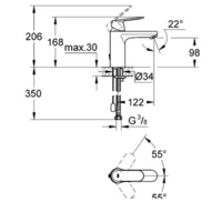 Смеситель Grohe Eurosmart Cosmopolitan 23326000 - Превью изображения №2 — Интернет-магазин samo.by