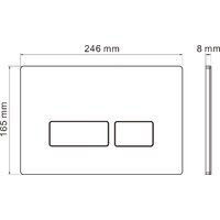 Унитаз подвесной Roxen Royal Matt в комплекте с инсталляцией StounFix Dual Fresh 6 в 1 968203 (кнопка: белый) - Превью изображения №15 — Интернет-магазин samo.by
