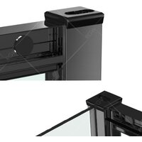 Душевой уголок RGW CL-48B (CL-14B + Z-050-1B) 32094805-014 150x100 (черный/прозрачное стекло) - Превью изображения №3 — Интернет-магазин samo.by
