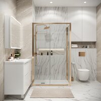 Душевой уголок Grossman Cosmo 110x70x195 120.K33.02.1170.32.00 (золото сатин/стекло прозрачное) - Превью изображения №7 — Интернет-магазин samo.by