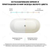 Ванна Wellsee Éclatant 2.0 167x79 231401002 (отдельностоящая ванна белый глянец, экран, ножки, сифон-автомат глянцевый белый) - Превью изображения №7 — Интернет-магазин samo.by