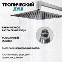 Душевая система  Grocenberg GB5089BG-1 (графит) - Превью изображения №12 — Интернет-магазин samo.by