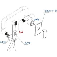 Комплект смесителей Wasserkraft A71097 - Превью изображения №3 — Интернет-магазин samo.by