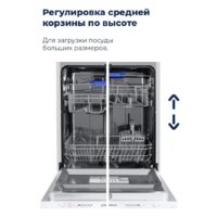Отдельностоящая посудомоечная машина MAUNFELD MWF12S - Превью изображения №29 — Интернет-магазин samo.by