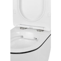 Унитаз подвесной Roxen Antares Black в комплекте с инсталляцией StounFix Dual Fresh 6 в 1 964658 (кнопка: хром глянец) - Превью изображения №13 — Интернет-магазин samo.by