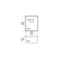 Кухонная мойка Omoikiri Taki 38-U/IF GB (графит) - Превью изображения №2 — Интернет-магазин samo.by