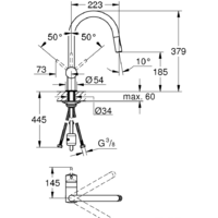 Смеситель Grohe Minta 32321002 (хром) - Превью изображения №2 — Интернет-магазин samo.by