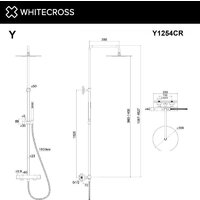Душевая система  Whitecross Y1254CR (хром) - Превью изображения №3 — Интернет-магазин samo.by