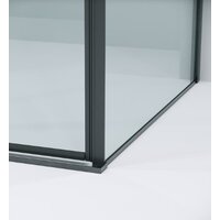 Душевая стенка Grossman Galaxy 80x195 200.K33.01.80.42.00 (графит сатинстекло прозрачное) - Превью изображения №4 — Интернет-магазин samo.by