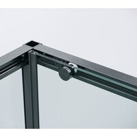 Душевая стенка Grossman Galaxy 80x195 200.K33.01.80.42.00 (графит сатинстекло прозрачное) - Превью изображения №3 — Интернет-магазин samo.by