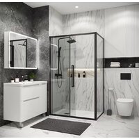 Душевой уголок Grossman Cosmo 100x90x195 120.K33.02.1090.21.00 (черный матовый/прозрачное стекло) - Превью изображения №8 — Интернет-магазин samo.by