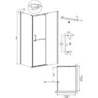 Душевой уголок Grossman Pragma 100x80x195 120.K33.03.1080.10.00 (хром/прозрачное стекло) - Превью изображения №11 — Интернет-магазин samo.by