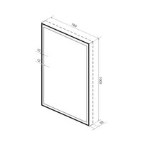  Wellsee Зеркало с фронтальной LED-подсветкой 7 Rays' Spectrum 172201340, 70 х 100 см (с сенсором и регулировкой яркости освещения) - Превью изображения №9 — Интернет-магазин samo.by