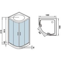 Душевая кабина WeltWasser WW500 Werra 1001 - Превью изображения №13 — Интернет-магазин samo.by