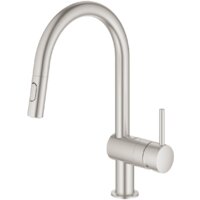 Смеситель Grohe Minta 32321DC2 (стальной) - Превью изображения №2 — Интернет-магазин samo.by