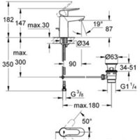 Смеситель Grohe BauEdge 23328000 - Превью изображения №2 — Интернет-магазин samo.by