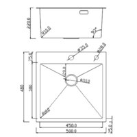 Кухонная мойка Roxen Snake 560220-50-S (50*48) сатин/текстурная поверхность (с коландером и дозатором) - Превью изображения №15 — Интернет-магазин samo.by