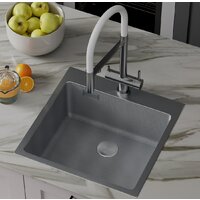 Кухонная мойка Roxen Snake 560220-50-S (50*48) сатин/текстурная поверхность (с коландером и дозатором) - Превью изображения №6 — Интернет-магазин samo.by