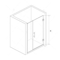 Душевая дверь RGW HO-012B 350601209-24 90 (черный/матовое-сатинат стекло) - Превью изображения №3 — Интернет-магазин samo.by