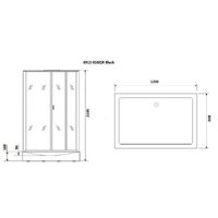 Душевая кабина Niagara NG-6912-01GQR BLACK 120x80x210 (тонированное стекло) - Превью изображения №3 — Интернет-магазин samo.by