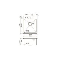Кухонная мойка Omoikiri Akisame 41 GB (графит) - Превью изображения №2 — Интернет-магазин samo.by