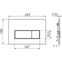 Панель смыва Alcaplast Thin M57-RG-M (red gold-мат) - Превью изображения №2 — Интернет-магазин samo.by