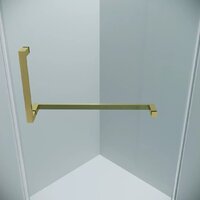Душевой уголок Grossman Pragma 90x90x195 302.K33.03.9090.32.00 (золото сатин/прозрачное стекло) - Превью изображения №3 — Интернет-магазин samo.by