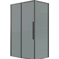 Душевая стенка Grossman Galaxy 80x195 200.K33.01.80.21.10 (черный матовый/стекло тонированное) - Превью изображения №5 — Интернет-магазин samo.by