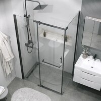 Душевой уголок Grossman Pragma 100x80x195 120.K33.03.1080.42.00 (графит сатин/стекло прозрачное) - Превью изображения №10 — Интернет-магазин samo.by