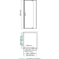 Душевой уголок Wasserkraft Elbe 74P18 - Превью изображения №3 — Интернет-магазин samo.by