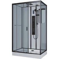 Niagara NG-6912-01GQL BLACK 120x80x210 (тонированное стекло)