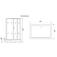Душевая кабина Niagara NG-6912-01GQL BLACK 120x80x210 (тонированное стекло) - Превью изображения №3 — Интернет-магазин samo.by