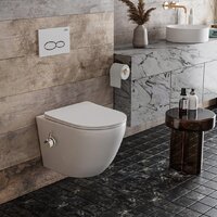 Унитаз подвесной Roxen Antares Bidet в комплекте с инсталляцией StounFix Dual Fresh 6 в 1 966690 (кнопка: бежевый) - Превью изображения №9 — Интернет-магазин samo.by