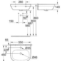 Умывальник Grohe 39336000 55x45 - Превью изображения №9 — Интернет-магазин samo.by