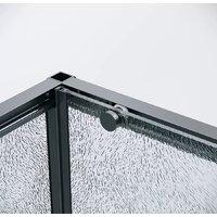 Душевой уголок Grossman Galaxy 120x90x195 120.K33.01.1290.21.02 (черный матовый/шиншилла стекло) - Превью изображения №4 — Интернет-магазин samo.by