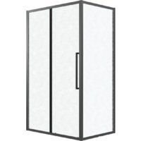 Grossman Cosmo 100x80x195 120.K33.02.1080.21.02 (черный матовый/шиншилла стекло)