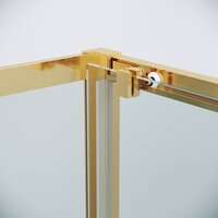 Душевой уголок Grossman Cosmo 110x80x195 120.K33.02.1180.32.00 (золото сатин/стекло прозрачное) - Превью изображения №3 — Интернет-магазин samo.by