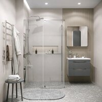 Душевой уголок Grossman Pragma 100x90x195 120.K33.03.1090.10.00 (хром/прозрачное стекло) - Превью изображения №8 — Интернет-магазин samo.by