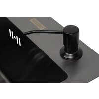 Кухонная мойка ARFEKA ECO AR мойка 500*500, коландер F, дозатор BLACK DECOR VOLCANIC - Превью изображения №4 — Интернет-магазин samo.by