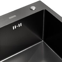 Кухонная мойка ARFEKA ECO AR мойка 500*500, коландер F, дозатор BLACK DECOR VOLCANIC - Превью изображения №8 — Интернет-магазин samo.by