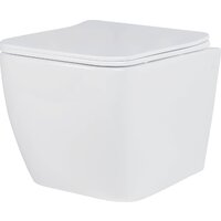 Унитаз подвесной Roxen Cube Tornado в комплекте с инсталляцией StounFix Dual Fresh 6 в 1 868530 (кнопка: белый глянцевая) - Превью изображения №6 — Интернет-магазин samo.by
