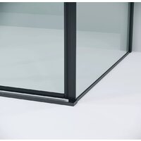 Душевая стенка Grossman Galaxy 80x195 200.K33.01.80.21.00 (черный матовый/стекло прозрачное) - Превью изображения №4 — Интернет-магазин samo.by