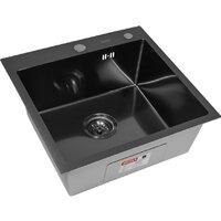 Кухонная мойка ARFEKA ECO AR мойка 500*500, коландер F, дозатор BLACK DECOR MILLET - Превью изображения №3 — Интернет-магазин samo.by