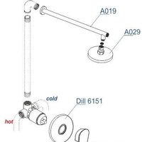 Душевая система  Wasserkraft A12629 - Превью изображения №3 — Интернет-магазин samo.by