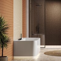 Ванна Belux Атланта ВА-1700 с подставкой и подсветкой (18, белый матовый/Solid Surface) - Превью изображения №3 — Интернет-магазин samo.by